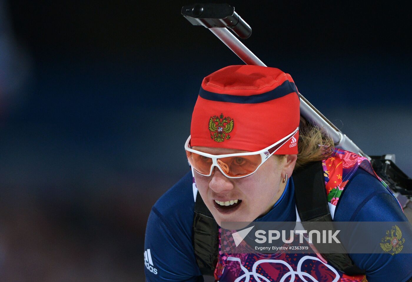2014 Winter Olympics. Biathlon. Women. Sprint race