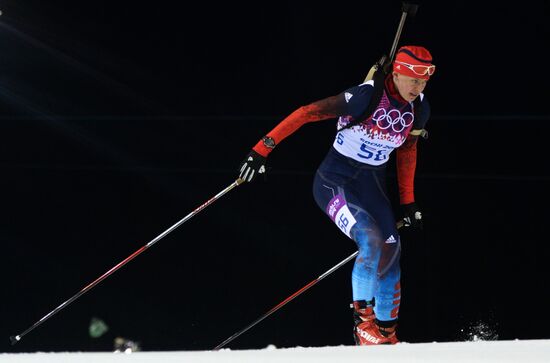 2014 Winter Olympics. Biathlon. Women. Sprint race
