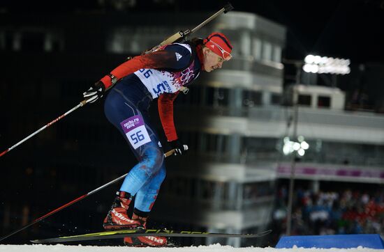 2014 Olympics. Biathlon. Women. Sprint race