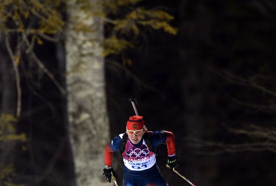 2014 Winter Olympics. Biathlon. Women. Sprint race