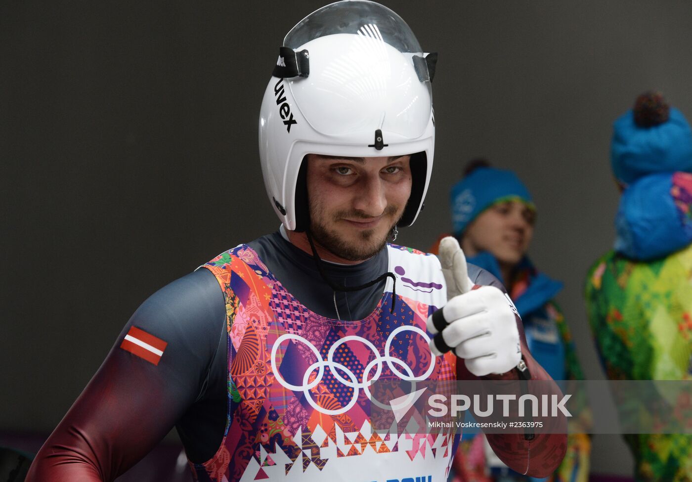 2014 Winter Olympics. Luge. Men. Day Two