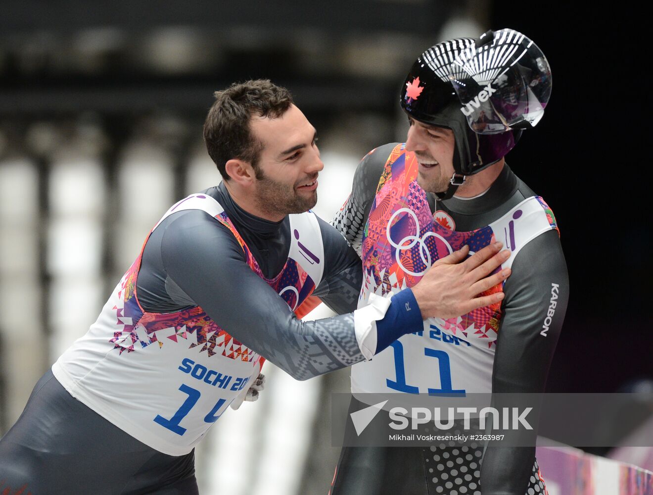 2014 Winter Olympics. Luge. Men. Day Two