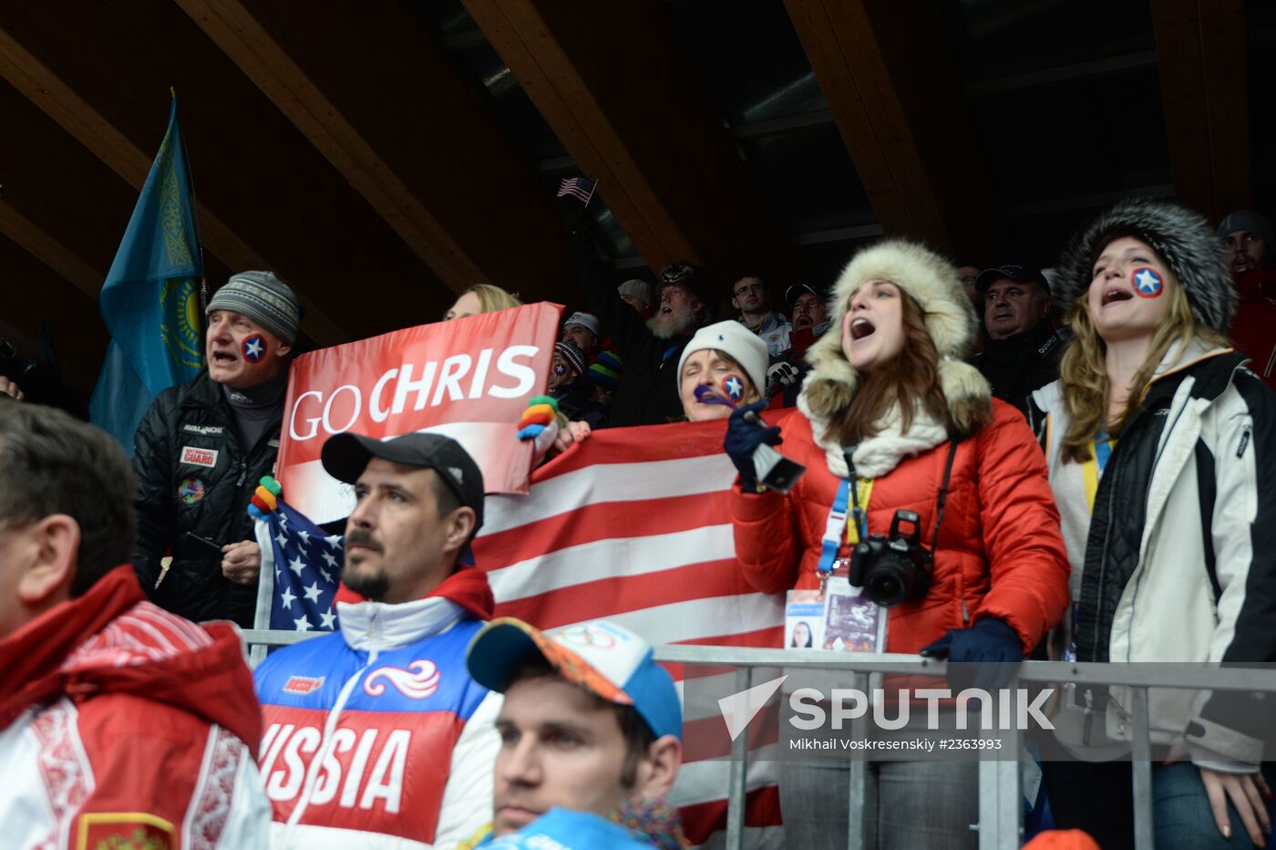 2014 Winter Olympics. Luge. Men. Day Two