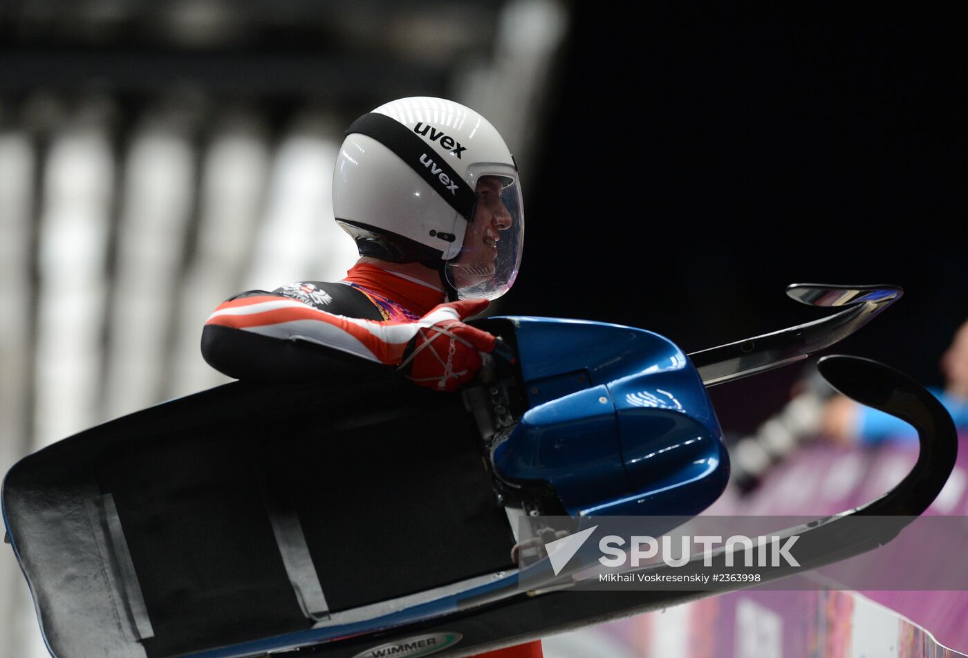 2014 Winter Olympics. Luge. Men. Day Two