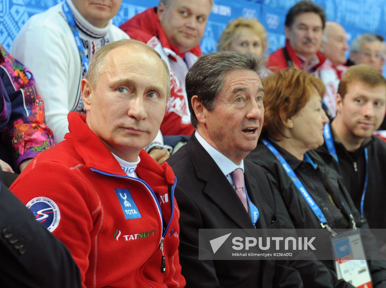 Vladimir Putin attends figure skating competition