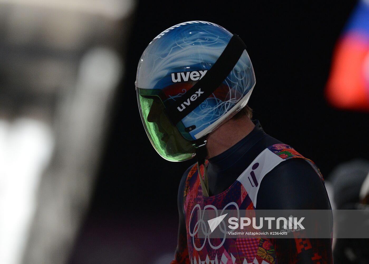 2014 Winter Olympics. Luge. Men. Day Two