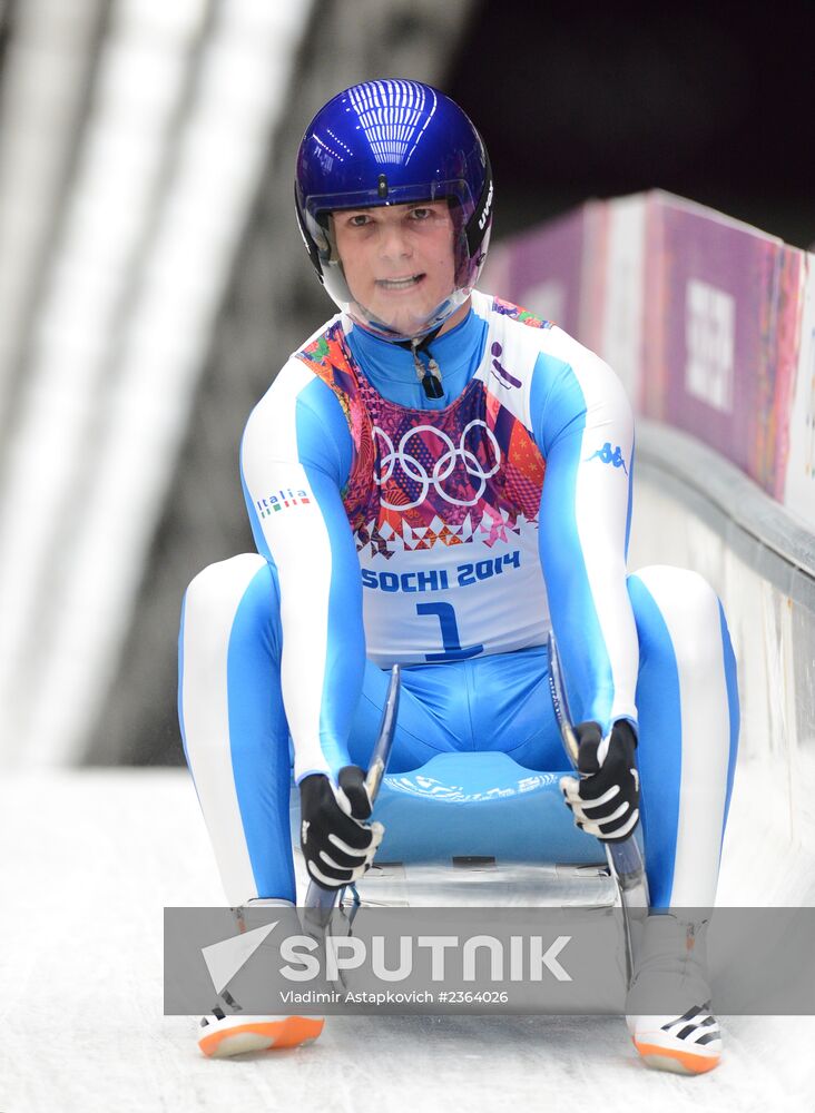 2014 Winter Olympics. Luge. Men. Day Two