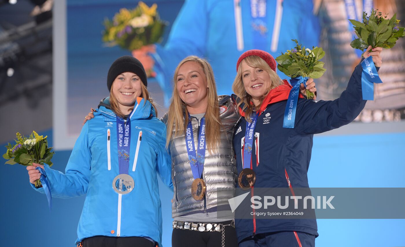 2014 Winter Olympics. Medal ceremony. Day Two