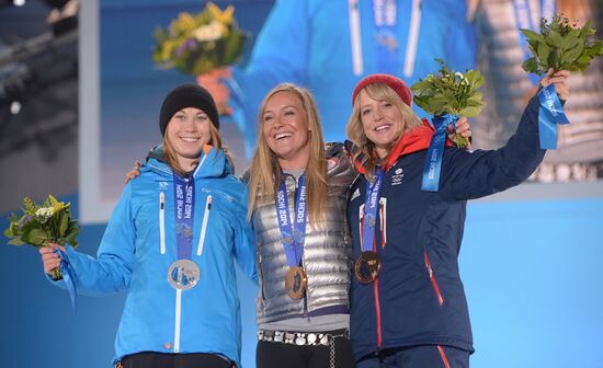 2014 Winter Olympics. Medal ceremony. Day Two