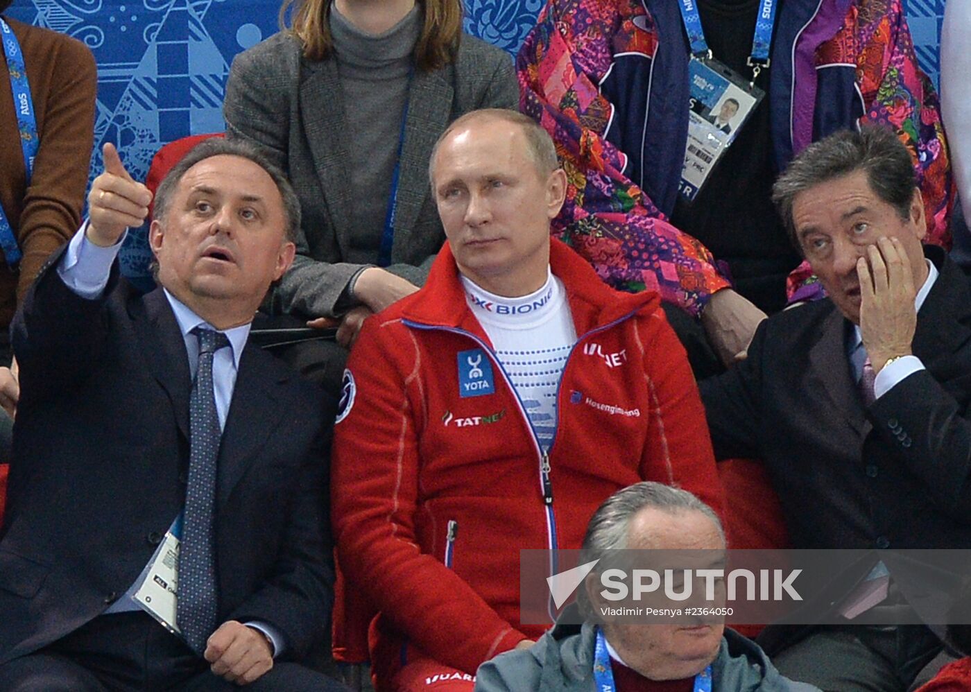 Vladimir Putin attends figure skating event