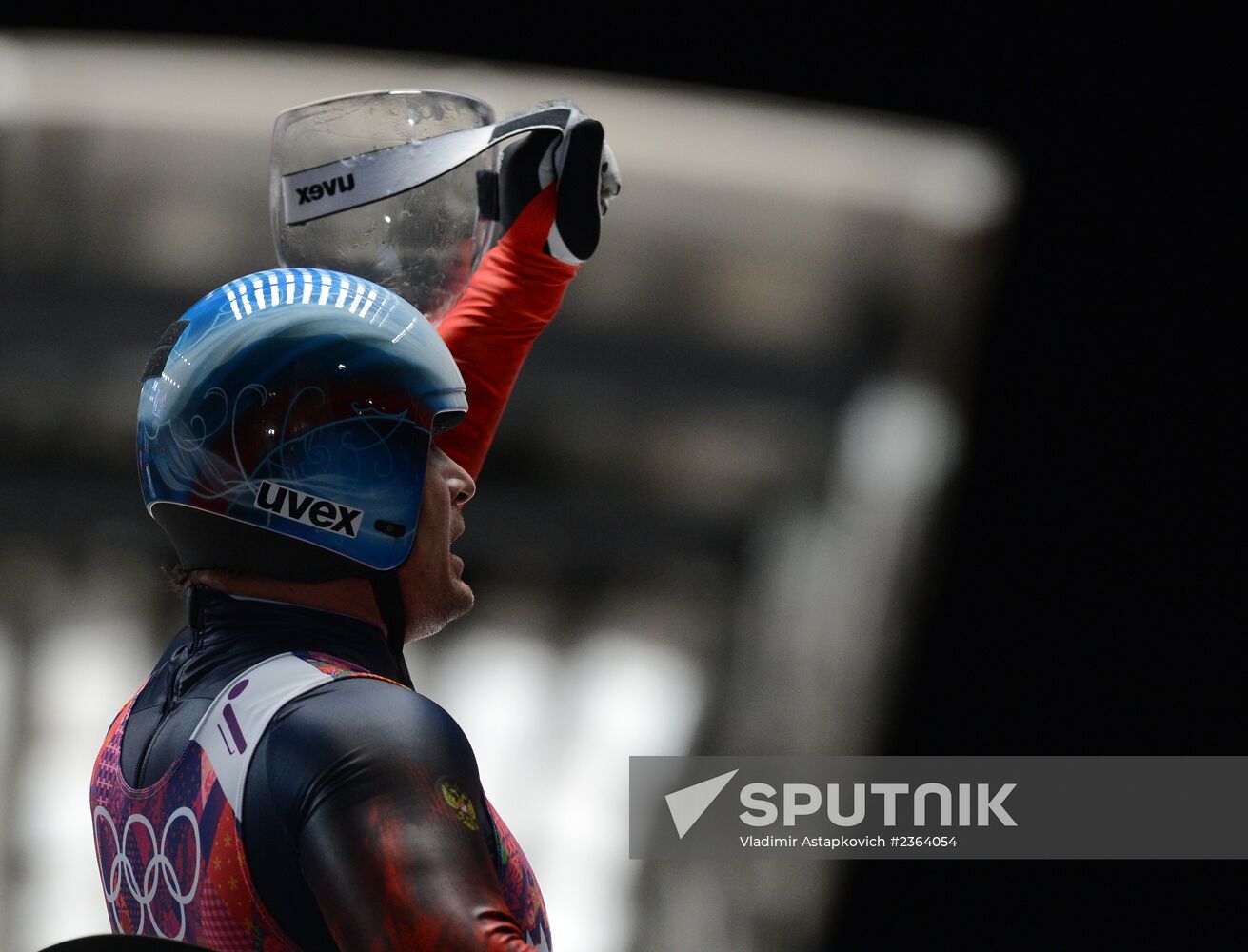2014 Winter Olympics. Luge. Men. Day Two