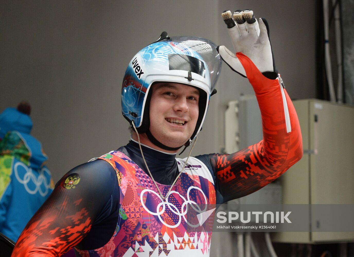 2014 Winter Olympics. Luge. Men. Day Two