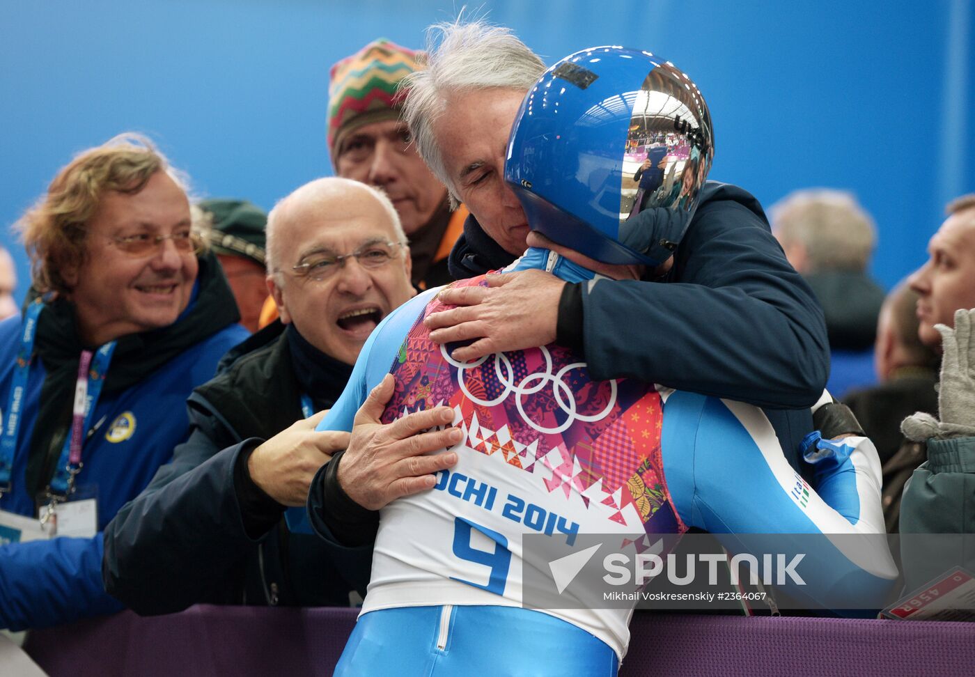 2014 Winter Olympics. Luge. Men. Day Two