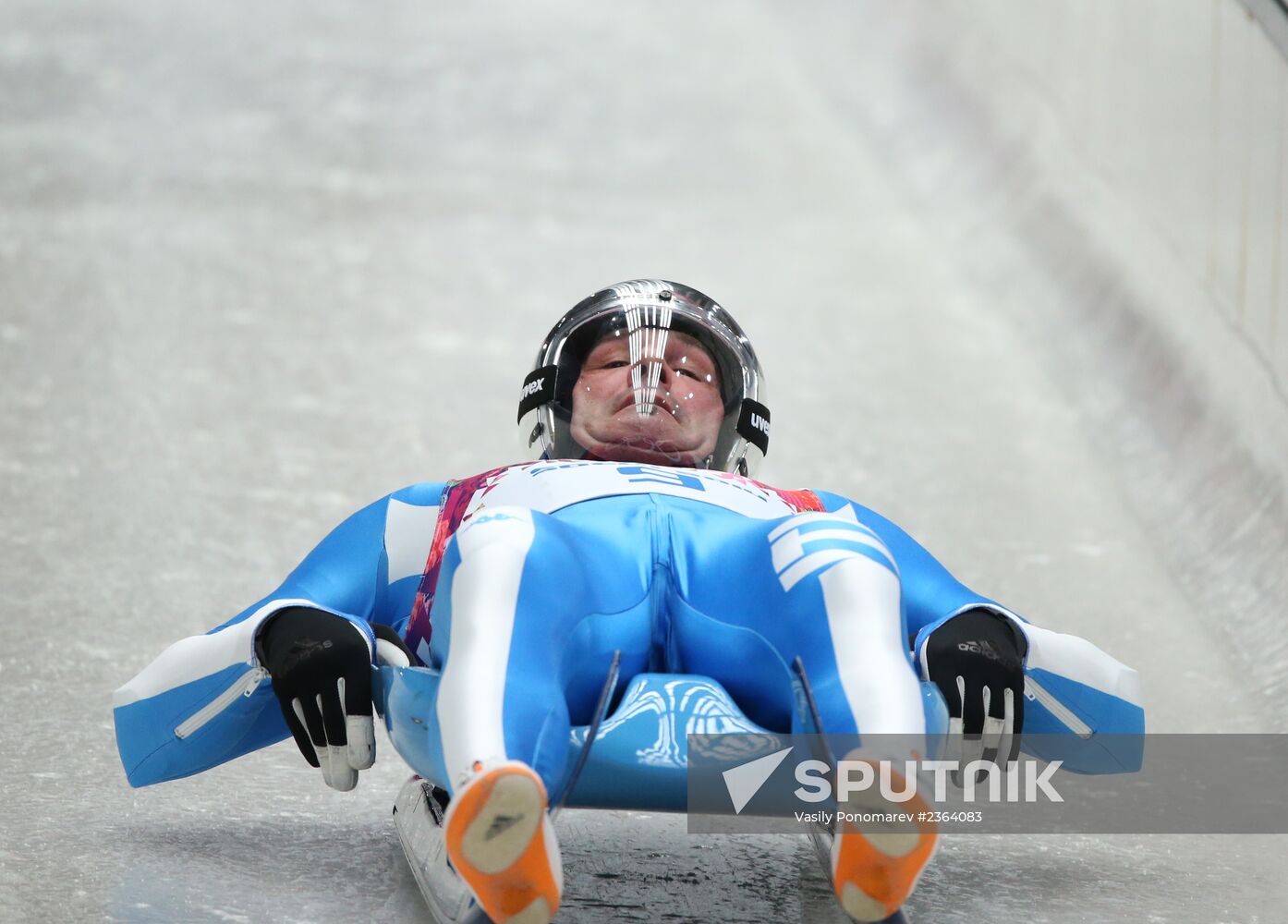 2014 Winter Olympics. Luge. Men. Day Two