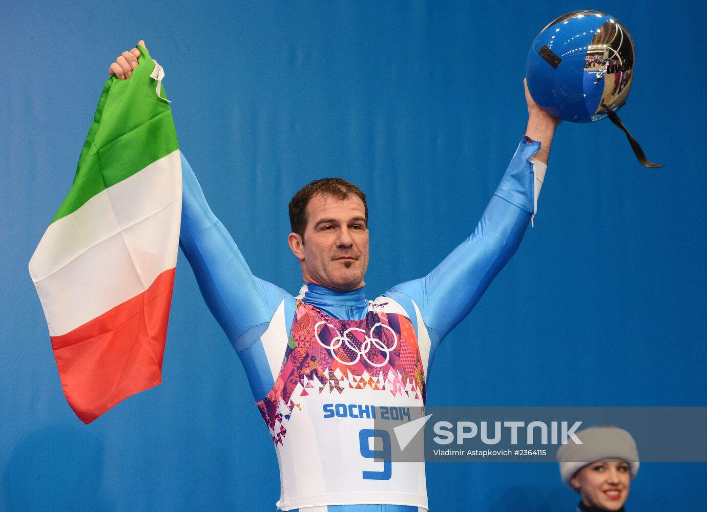 2014 Winter Olympics. Luge. Men. Day Two