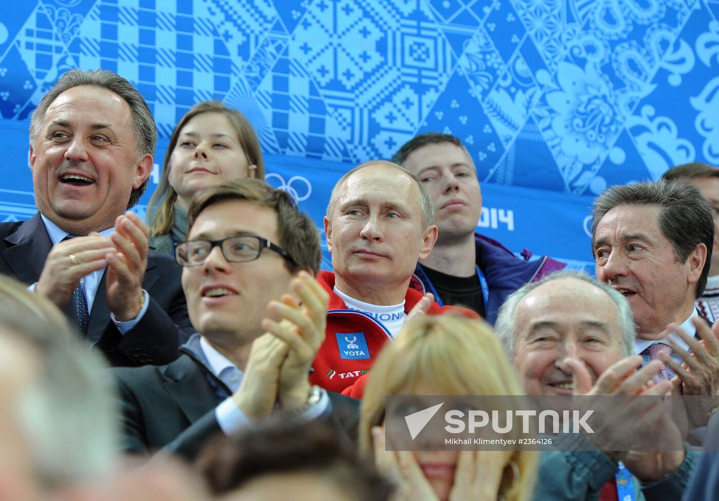 Vladimir Putin attends figure skating competition