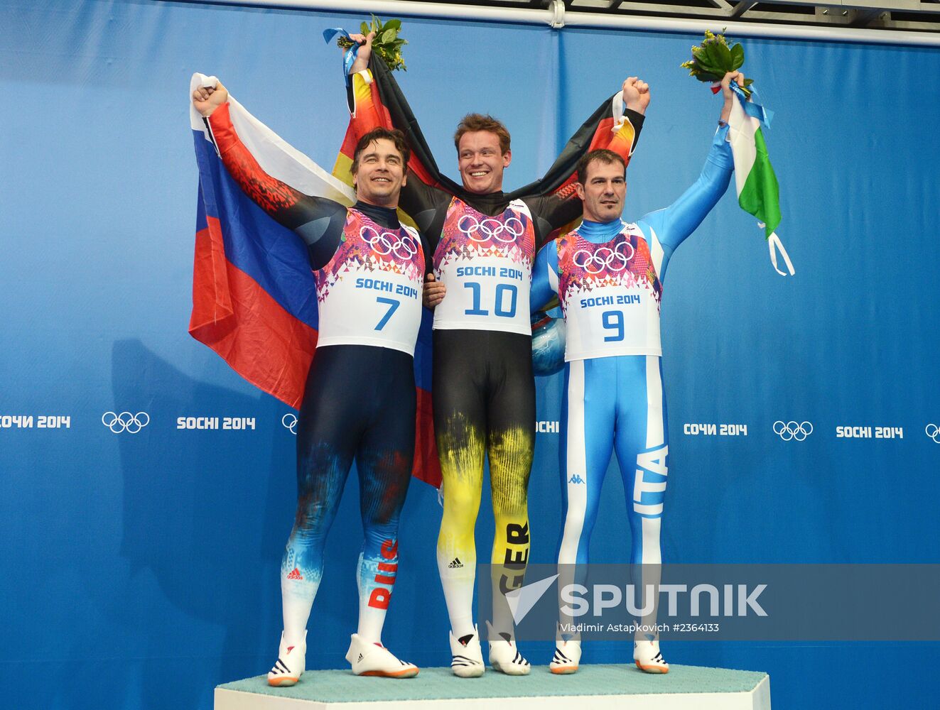 2014 Winter Olympics. Luge. Men. Day Two