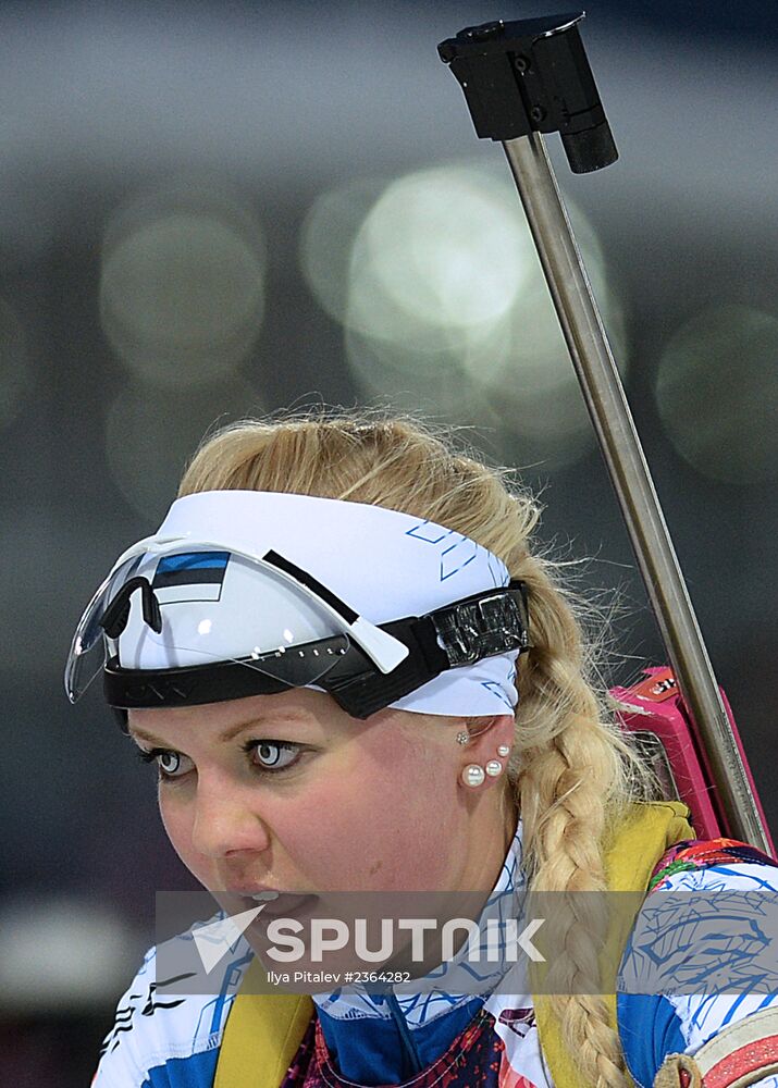 2014 Winter Olympics. Biathlon. Women. Sprint race