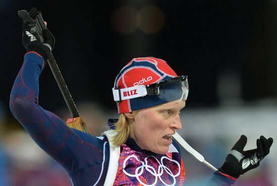 2014 Winter Olympics. Biathlon. Women. Sprint race