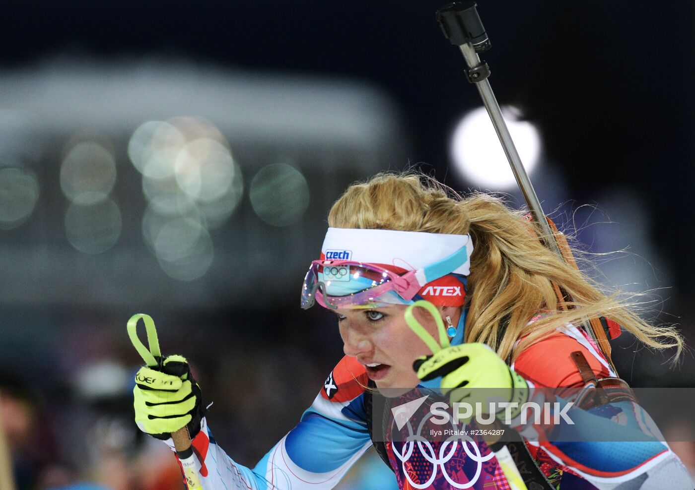 2014 Winter Olympics. Biathlon. Women. Sprint race
