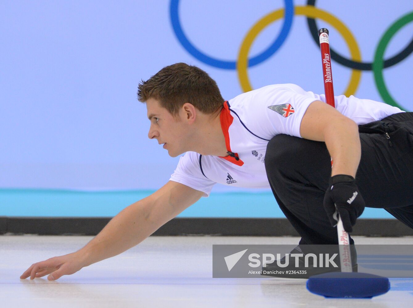 2014 Winter Olympics. Curling. Men. Day One