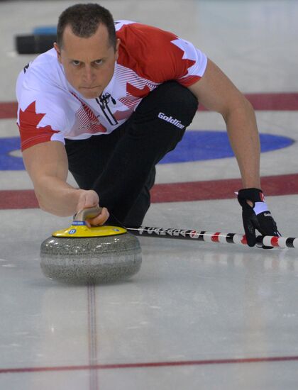 2014 Winter Olympics. Curling. Men. Day One