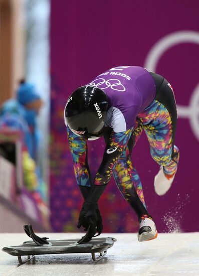 2014 Winter Olympics. Skeleton. Training sessions