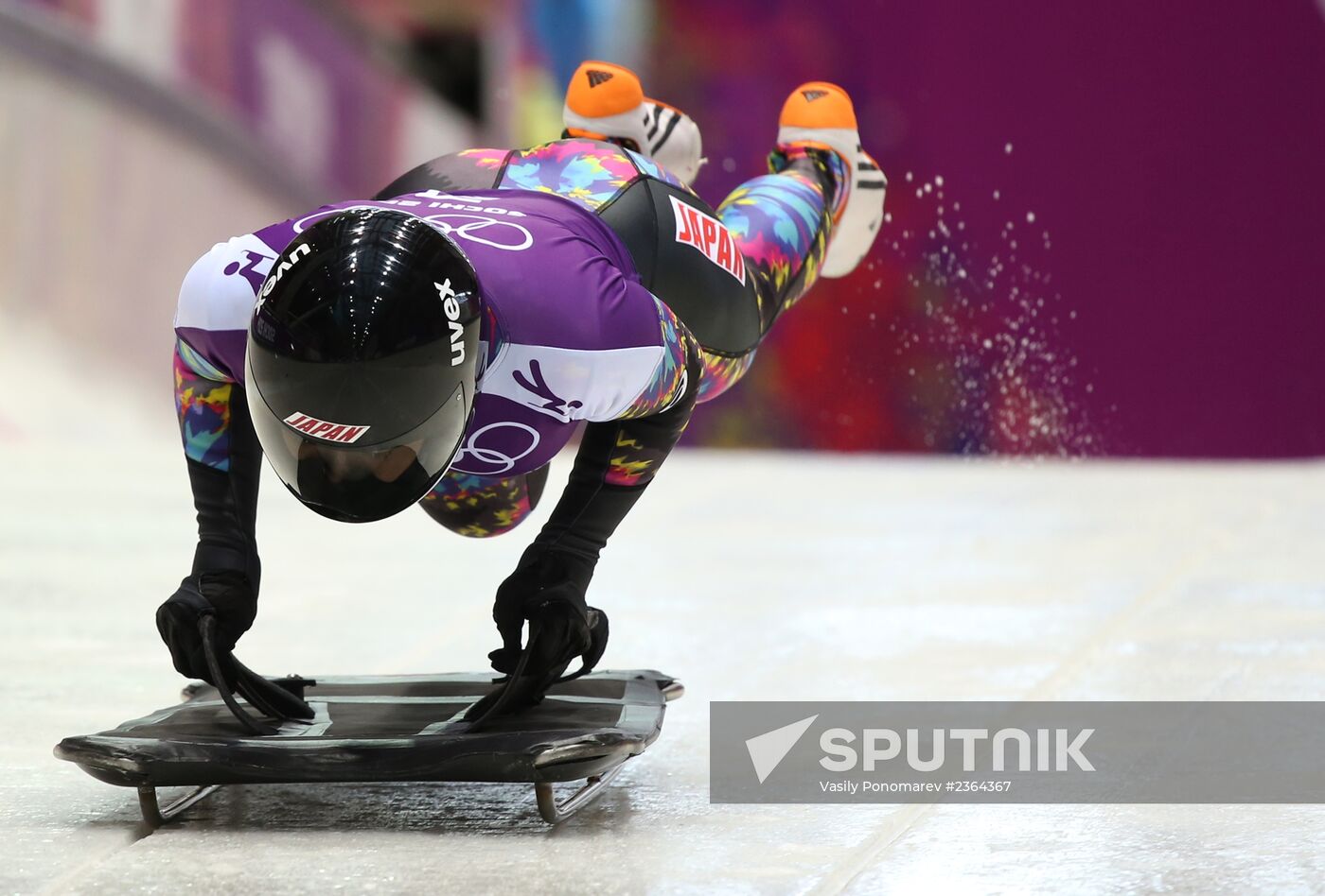 2014 Winter Olympics. Skeleton. Training sessions