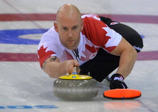 2014 Winter Olympics. Curling. Men. Day One