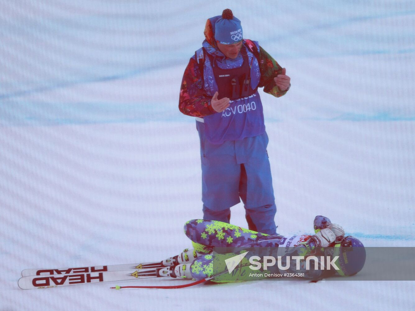 2014 Winter Olympics. Alpine skiing. Women. Super combined