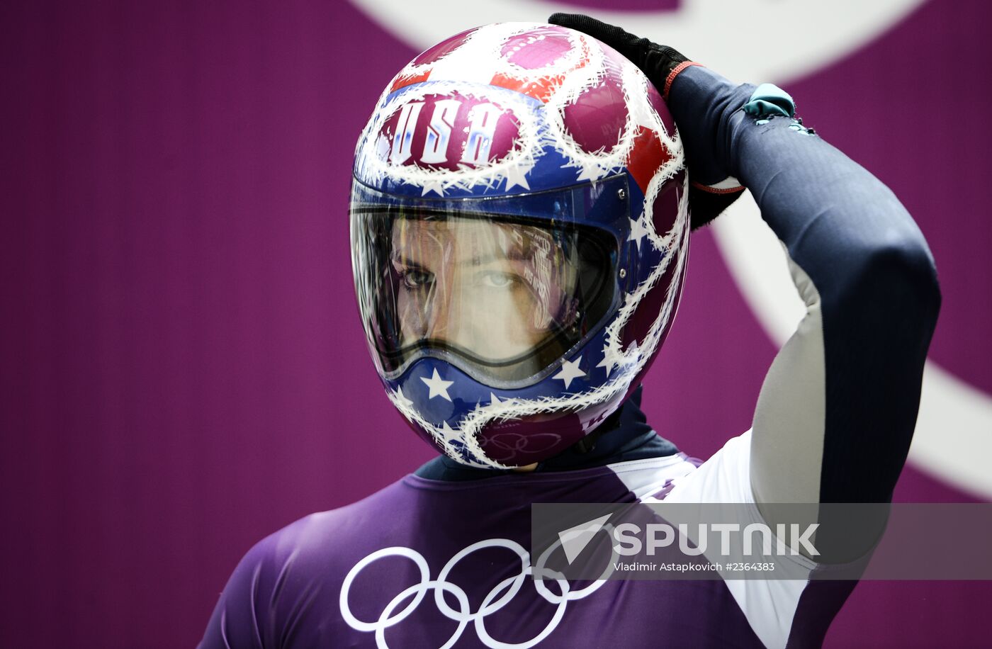 2014 Winter Olympics. Skeleton. Training sessions