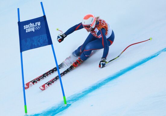 2014 Winter Olympics. Alpine skiing. Women. Super combined