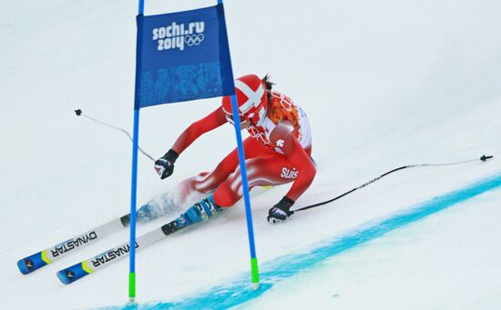2014 Winter Olympics. Alpine skiing. Women. Super combined