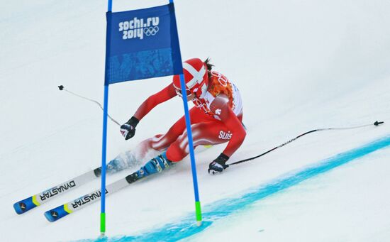 2014 Winter Olympics. Alpine skiing. Women. Super combined