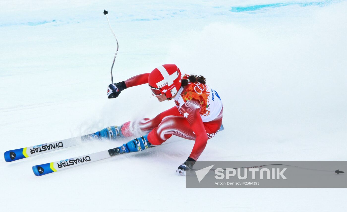 2014 Winter Olympics. Alpine skiing. Women. Super combined