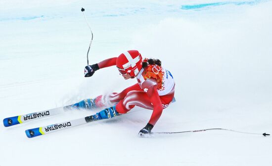 2014 Winter Olympics. Alpine skiing. Women. Super combined