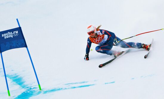 2014 Winter Olympics. Alpine skiing. Women. Super combined
