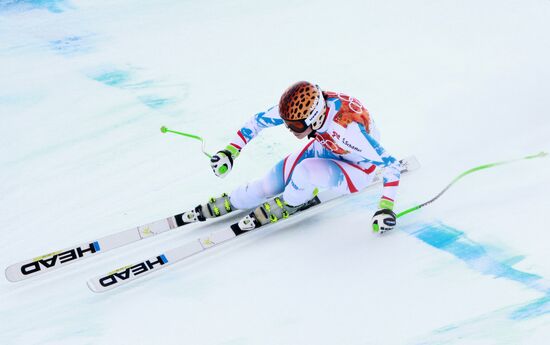 2014 Winter Olympics. Alpine skiing. Women. Super combined