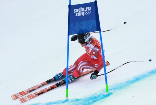 2014 Winter Olympics. Alpine skiing. Women. Super combined