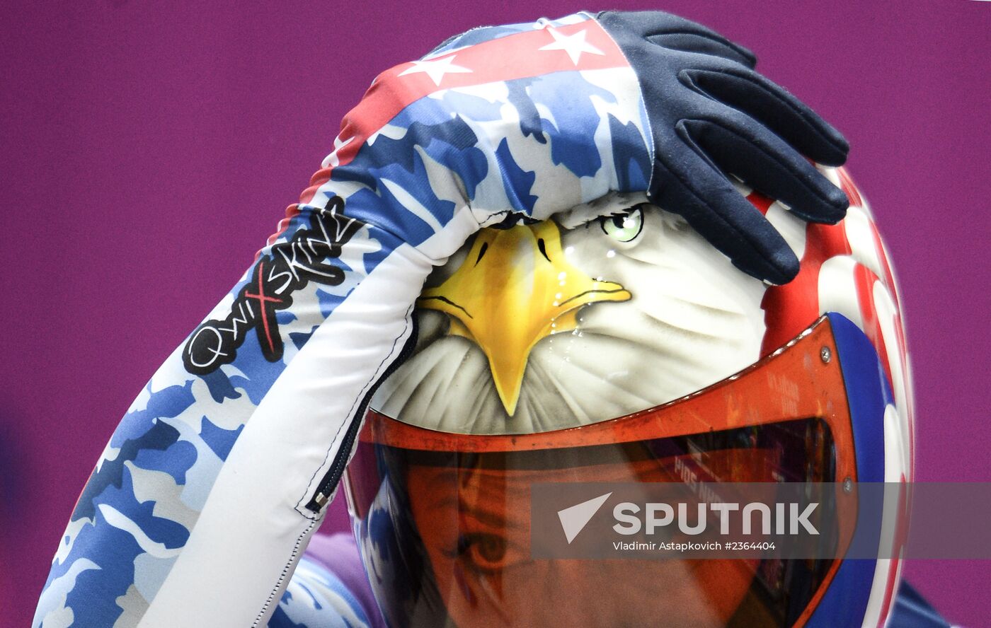 2014 Winter Olympics. Skeleton. Training sessions
