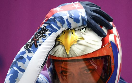 2014 Winter Olympics. Skeleton. Training sessions