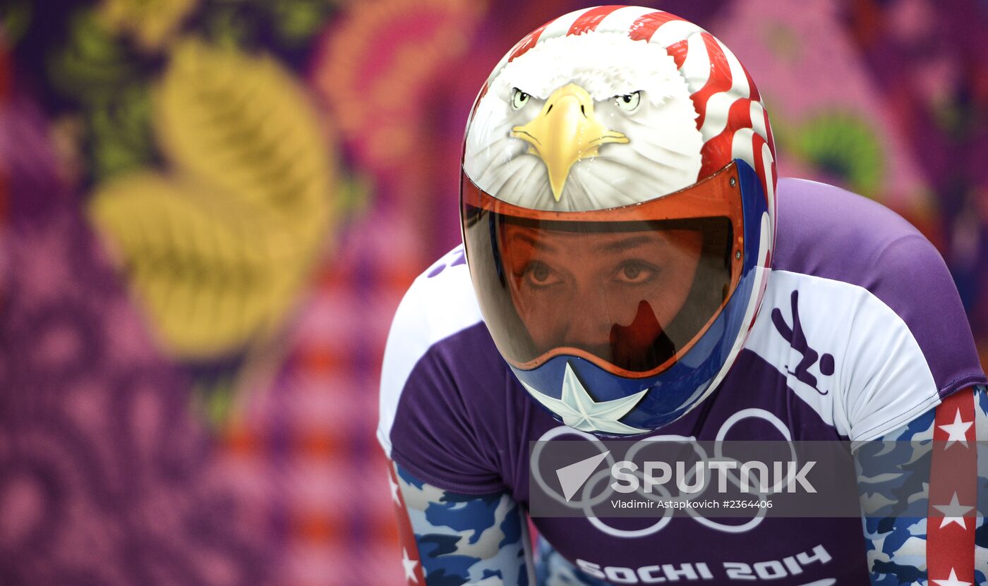 2014 Winter Olympics. Skeleton. Training sessions