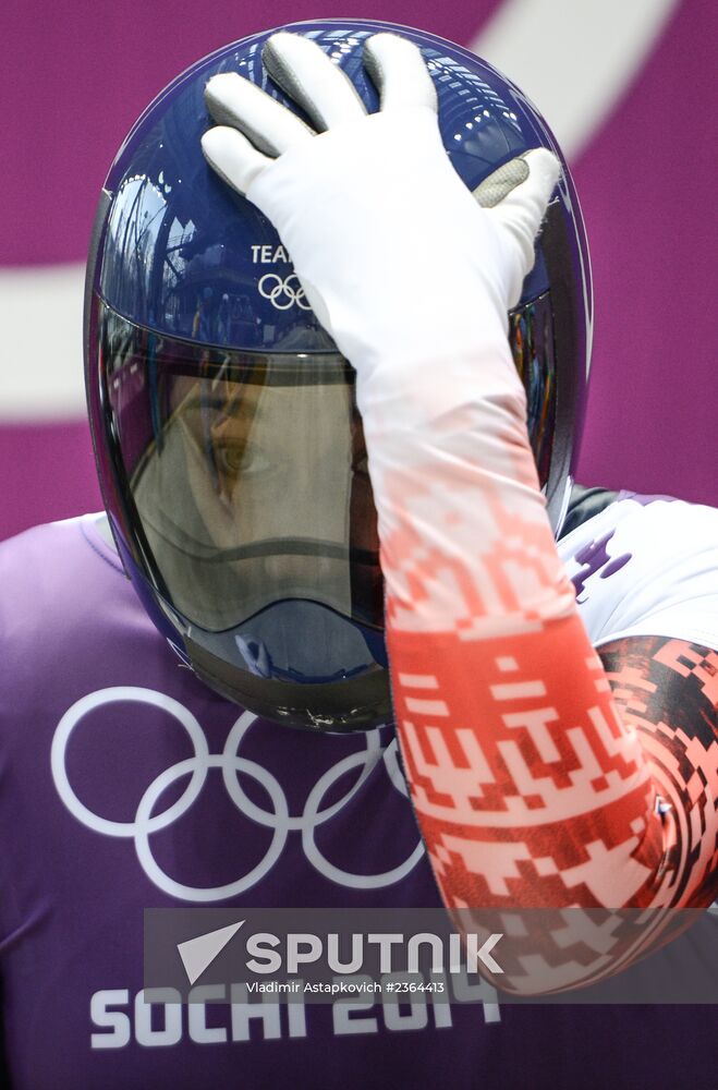 2014 Winter Olympics. Skeleton. Training sessions