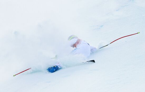 2014 Winter Olympics. Alpine skiing. Women. Super combined