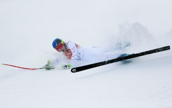2014 Winter Olympics. Alpine skiing. Women. Super combined
