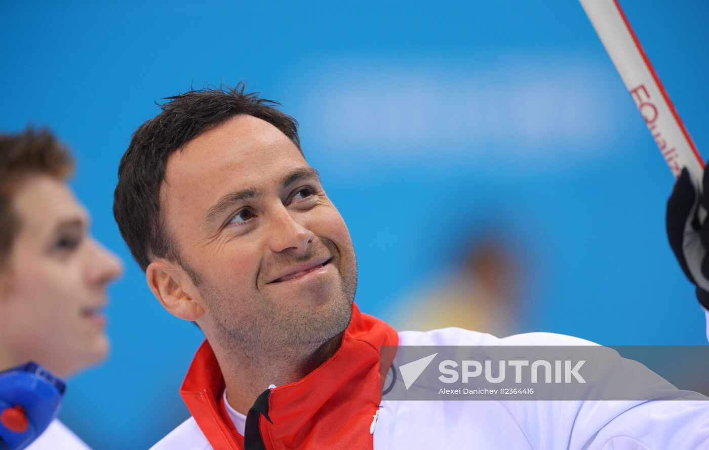 2014 Winter Olympics. Curling. Men. Day One