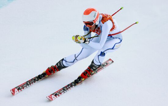 2014 Winter Olympics. Alpine skiing. Women. Super combined