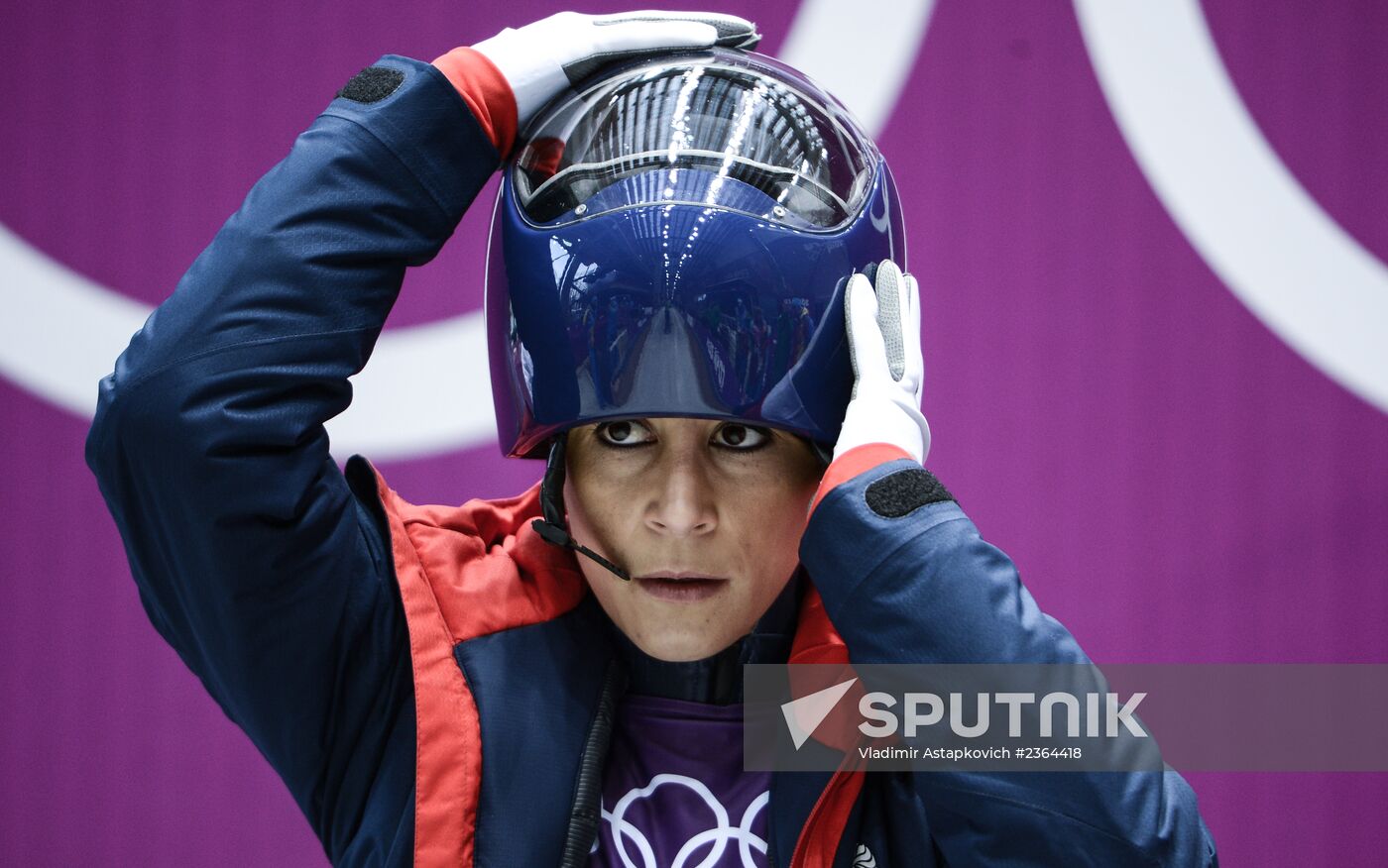 2014 Winter Olympics. Skeleton. Training sessions