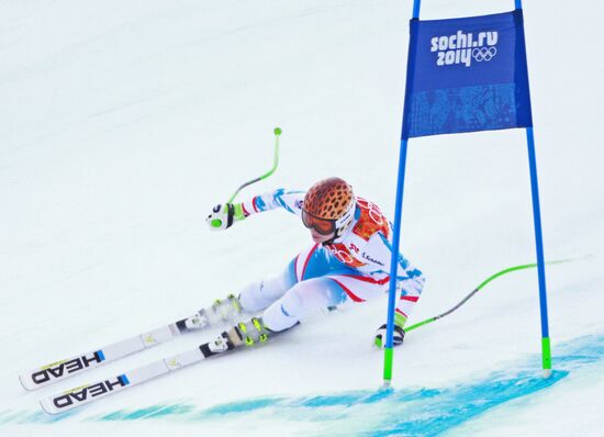2014 Winter Olympics. Alpine skiing. Women. Super combined