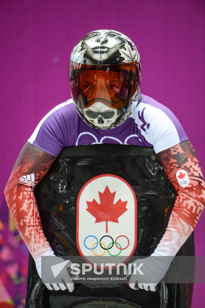 2014 Winter Olympics. Skeleton. Training sessions